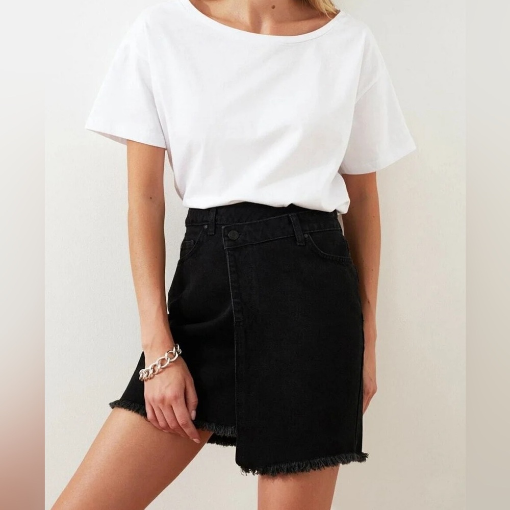 Trendyol Asymmetric Denim Skirt